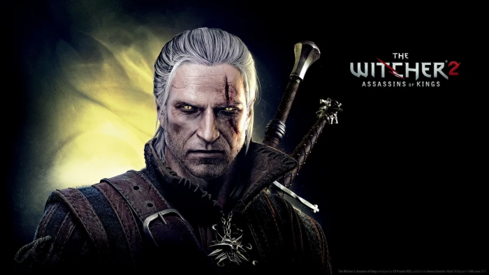 The Witcher 2 game cover Assassins of Kings Geralt Rivia 2k