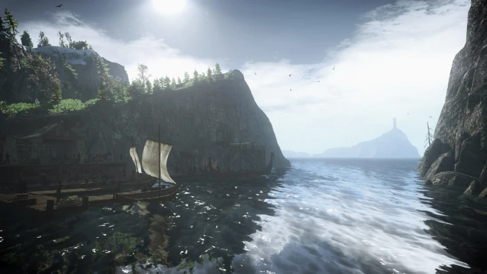 The Witcher 3 Wild Hunt video games water sky beauty in nature 2k