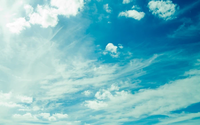 Sky Blue Clouds Nature 2k