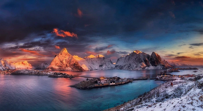 snow covered land landscape nature winter ports mountains