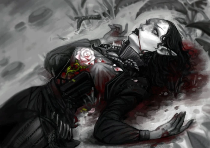 The Witcher Black Hair Blood Elf Girl 2k