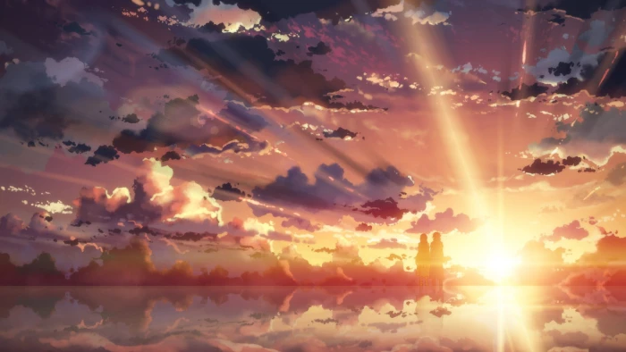 sun rise wallpaper anime Sword Art Online girls sunset 2k