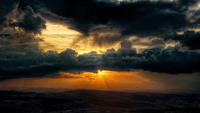 sun nature star celestial body sunset sunrise sky silhouette 2k