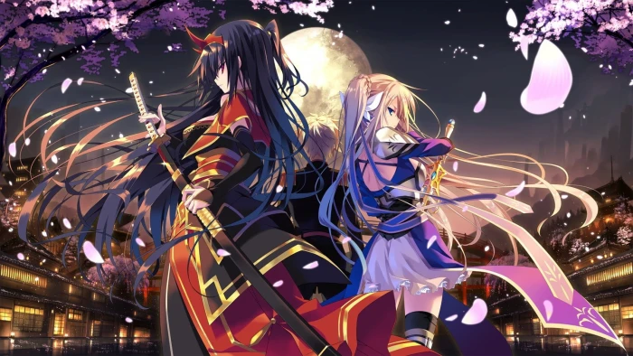 black haired female anime character illustration original characters 2k