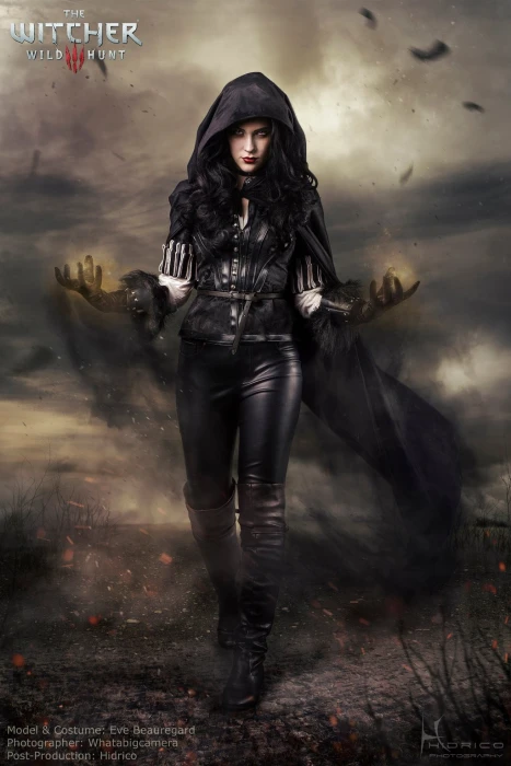 The Witcher Wild Hunt game poster cosplay Yennefer of Vengerberg