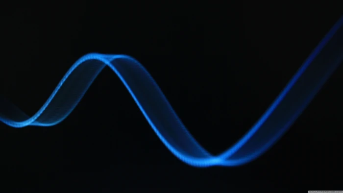 blue wave wallpaper abstract digital art Sine Wave no people 2k 4k