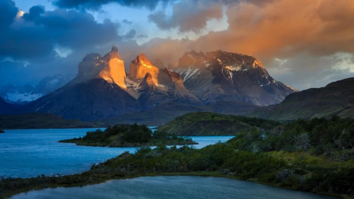 torres del paine national park sky mountain wilderness mount scenery 2k
