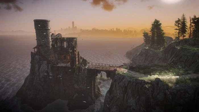 brown and white concrete building The Witcher 3 Wild Hunt video games 2k