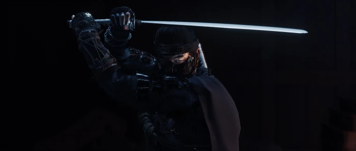 video games game art Ghost of Tsushima katana mask 2k 4k