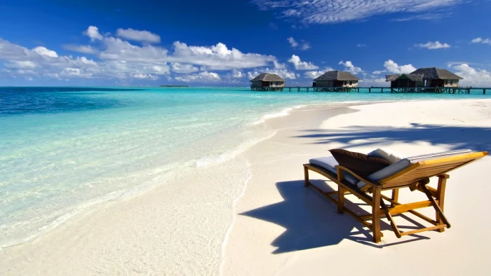 Chair Beach Tropical Hut Resort Ocean HD nature 2k
