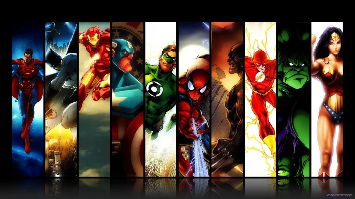 DC super heroes illustration untitled Marvel Comics 2k