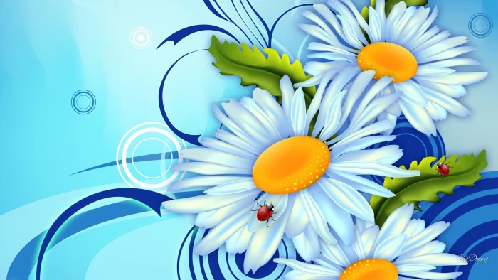 design art flower decoration floral plant graphic drawing 2k