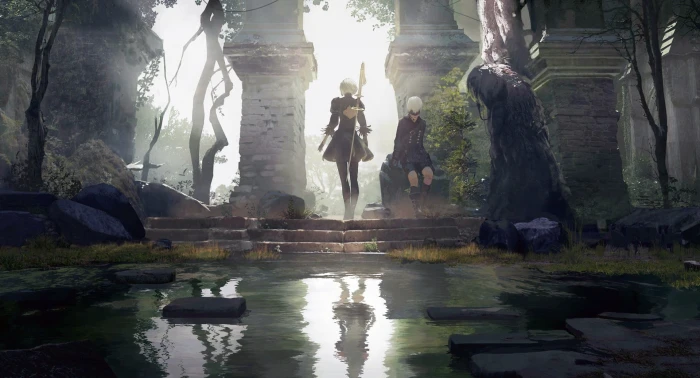 digital art artwork video games women NieR Nier Automata 2k