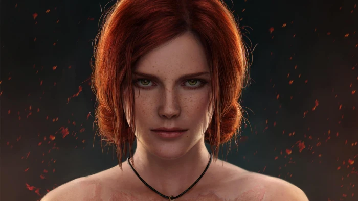 digital art artwork women video games redhead looking at viewer 2k