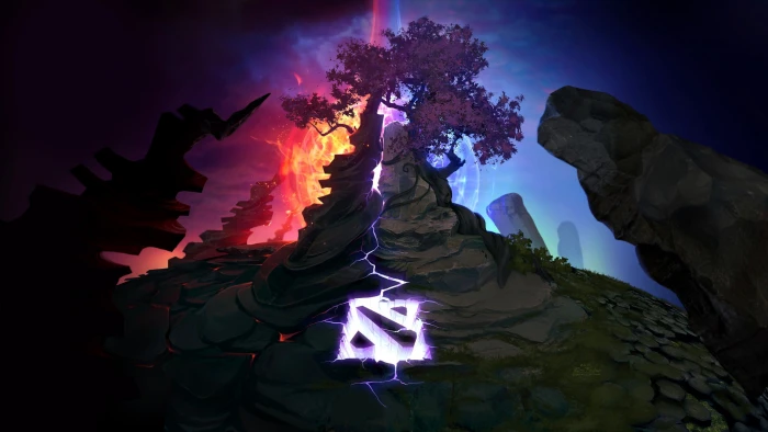 Dota 2 Throne wallpaper nature solid illuminated rock object 2k