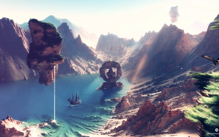 game wallpaper body of water photo during daytime digital art 2k