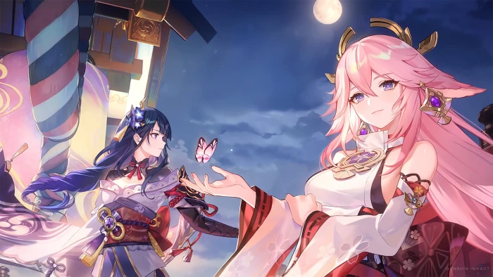 Genshin Impact Raiden Shogun Yae Miko 2k