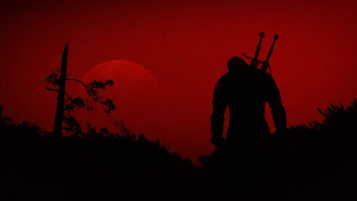 Geralt Of Rivia red sword The Witcher 3 Wild Hunt 2k