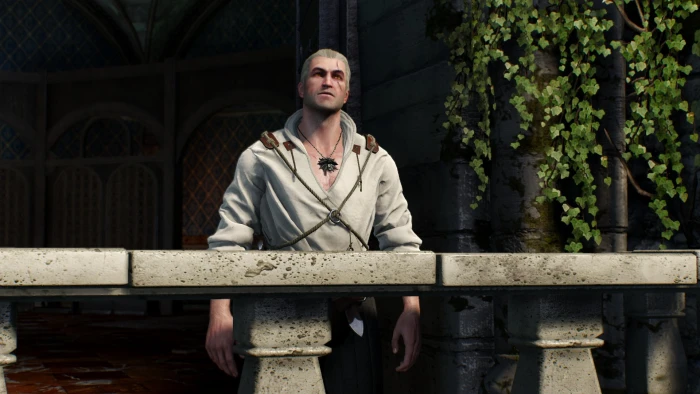 Geralt of Rivia The Witcher 3 Wild Hunt one person sitting 2k
