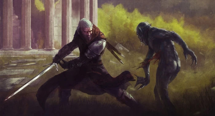 Geralt of Rivia The Witcher fantasy art 3 Wild Hunt 2k