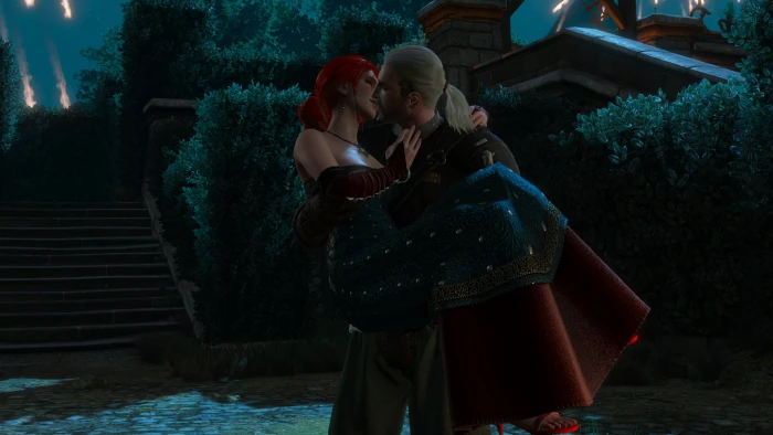 Geralt Of Rivia The Witcher 3 Wild Hunt Triss Merigold 2k