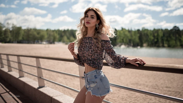 Icona Pictura women px photography jean shorts blonde 2k