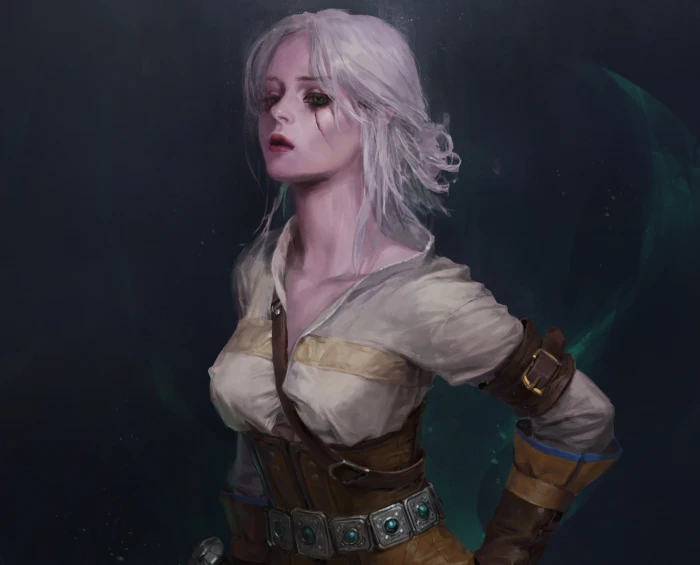 look pose art Ciri Witcher 3 Wild Hunt Cirilla 2k