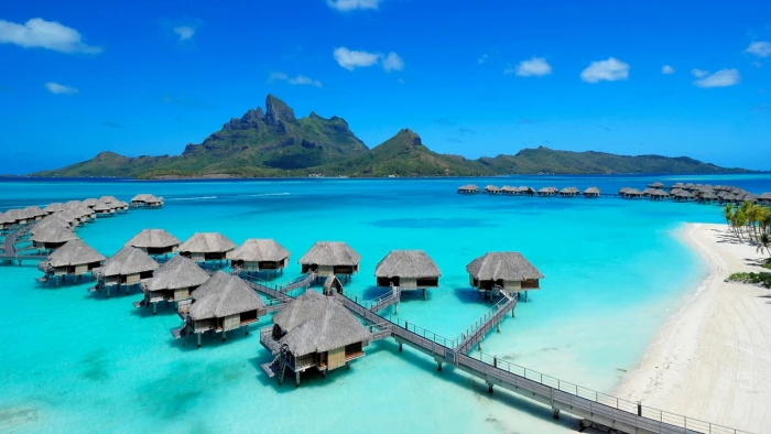 Maldives landscape Bora water sea scenics nature 2k