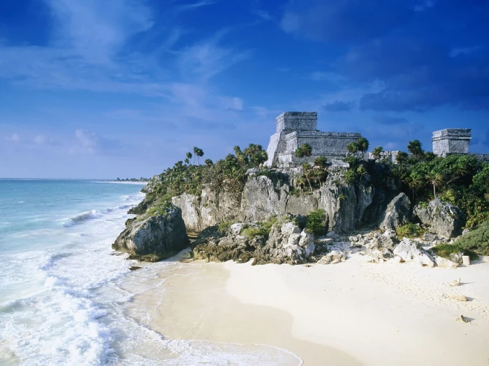 Mayan Ruins Mexico Beach 2k