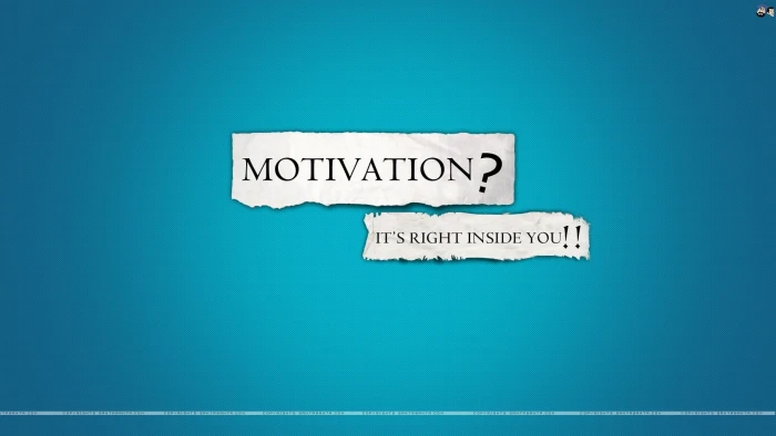 motivation it's right inside you text quote typography blue background 2k