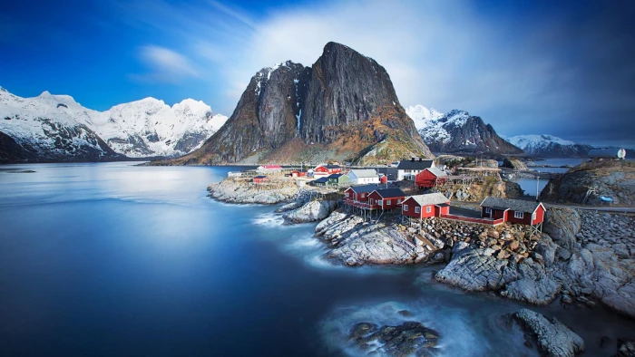 mount scenery hamnoy nature europe fell rock landscape 2k