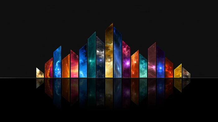 multicolored wallpaper abstract colorful digital art artwork 2k