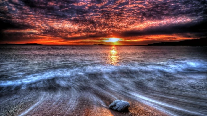 nature beach sea ocean sky water sunset landscape travel 2k