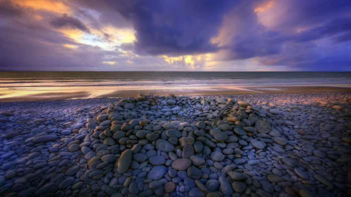 nature beach sea rock coast water ocean shore landscape 2k