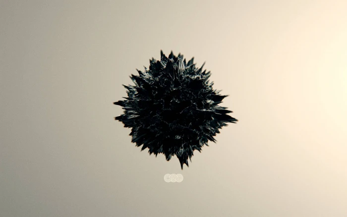 round black illustration minimalism abstract digital art artwork 2k