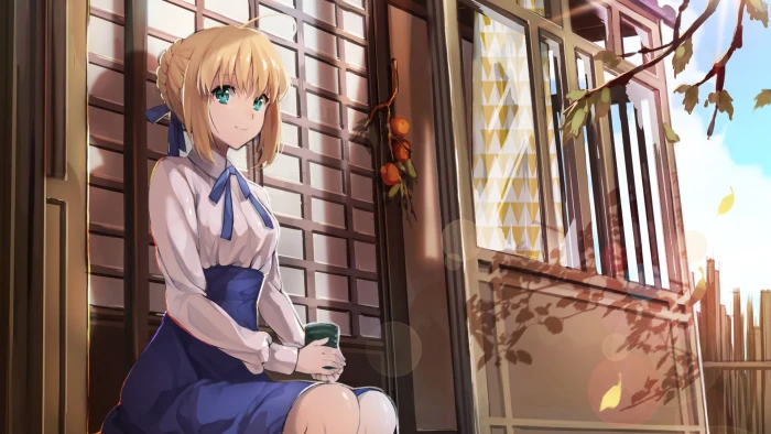 Saber Fate Series Stay Night anime girls real people 2k