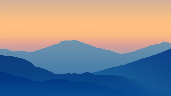 silhouette dawn photoshop art mist uhd mountain ridge 2k 4k 5k 8k