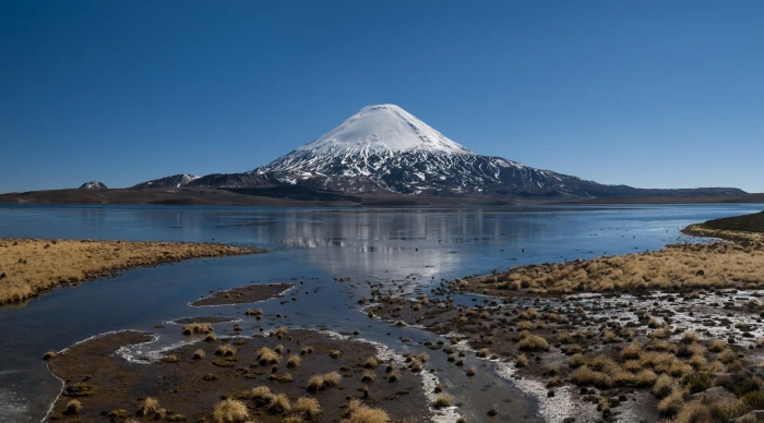 snow covered mountain nature photography landscape snowy peak 2k