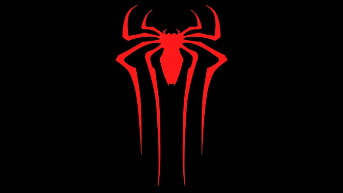 spiderman superheroes logo hd dark black background 2k 4k 5k 8k