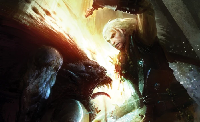 The Witcher man in armor suit digital wallpaper Games video game 2k