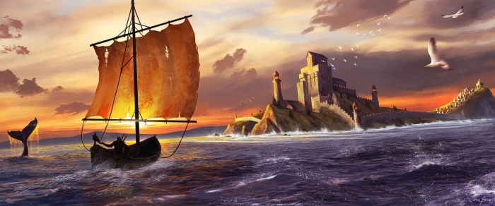 The Witcher 3 Wild Hunt Boat Castle Geralt of Rivia 2k