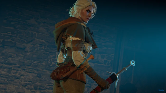 video game character illustration girl sword Witcher The 3 Wild Hunt 2k