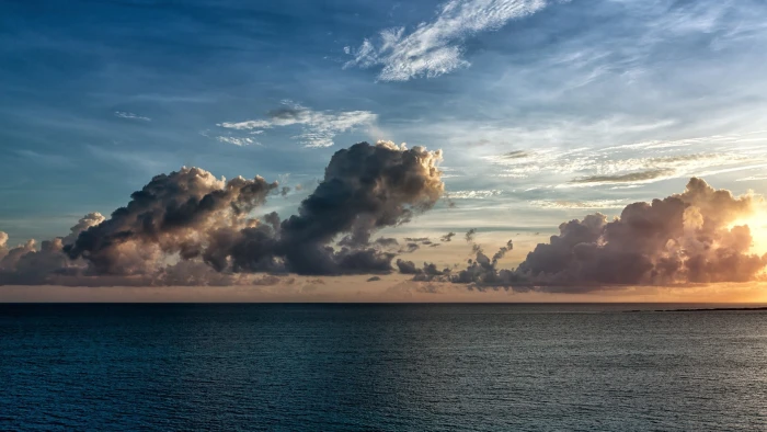 white clouds beach sky nature sea cloud water beauty in 2k