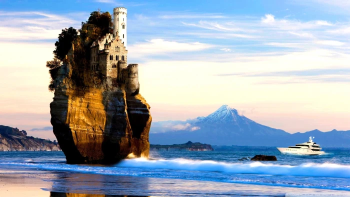 white concrete building photography nature landscape ship 2k