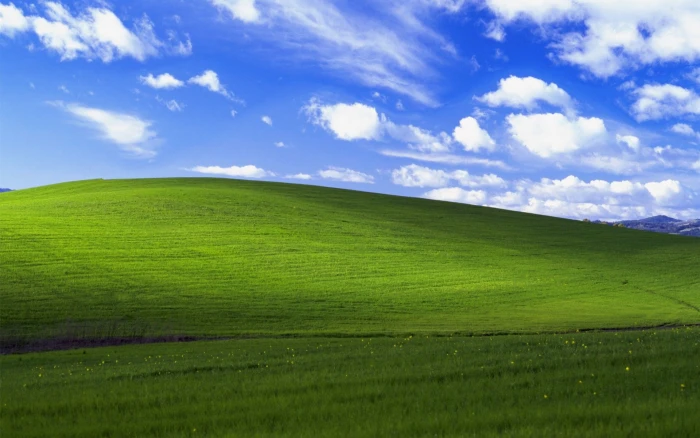Windows XP clouds nature grass hill cloud sky landscape 2k