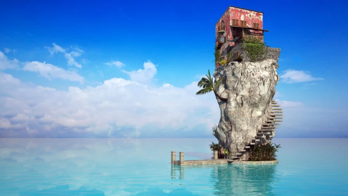 funny water sea sky ocean summer travel landscape beach 2k