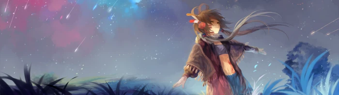 girl in brown cardigan anime female wearing coat illustration 2k 4k