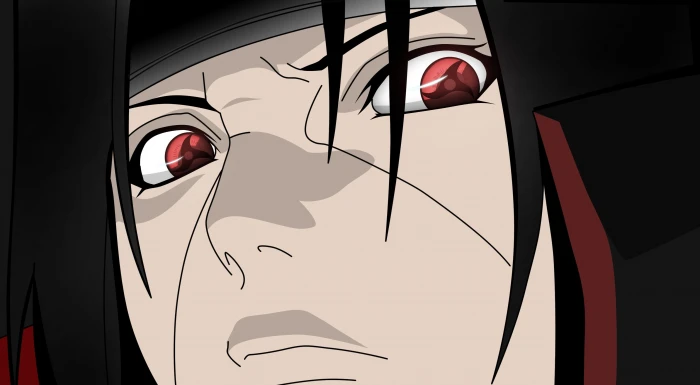Itachi Uchiha digital wallpaper Sharingan Eternal Mangekyou 2k