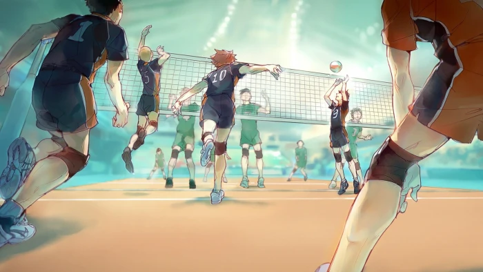hinata shouyo haikyuu volleyball anime group of people 2k