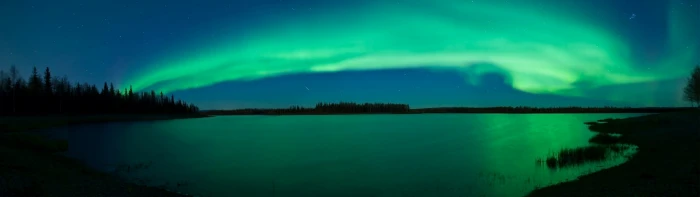 light aurora borealis lakes multiscreen skyscapes Nature Lakes HD Art 2k 4k